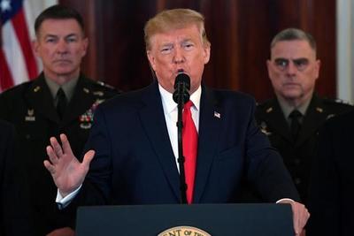 Donald Trump dijo que evalúa respuestas al ataque de Irán