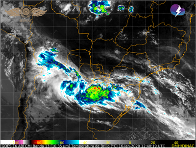 Alerta de tormentas para el Centro y Sur de la región Oriental