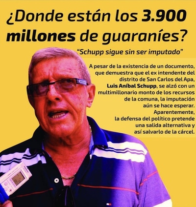 Luis Aníbal Schupp sigue impune por impericia del Ministerio Público