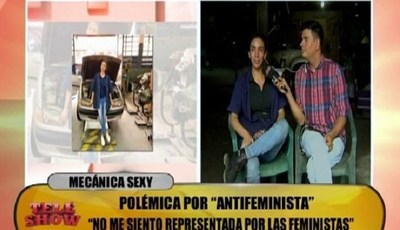 Mecánica sexy lamentó poca "sororidad" de feministas paraguayas