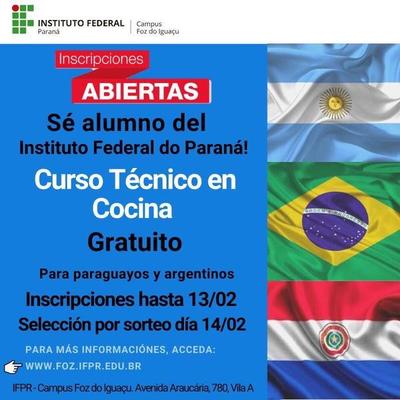 Habilitan cupos para extranjeros en el Instituto Federal de Paraná