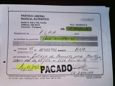 Rendición del PLRA se hizo con “recibo común y autofactura”, según senador Silva Facetti