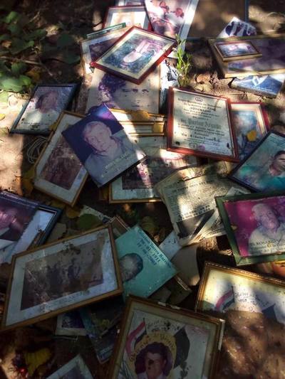 Fotografías de excombatientes del Chaco en “una planta de tratamiento de residuos cloacales”, en Limpio