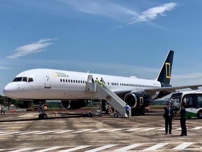 Avión de la National Geographic Expeditions aterrizó en Foz de Yguazú
