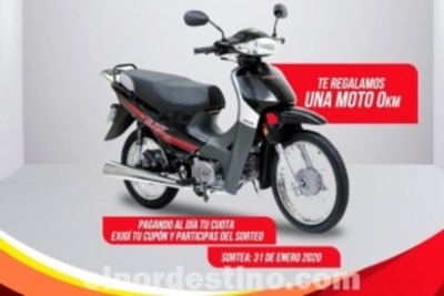Ideal Inmobiliaria premia a sus clientes que estén con sus cuotas al día con una moto cero kilómetro