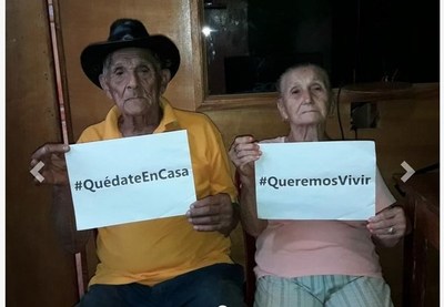 ''QUÉDATE EN CASA, QUEREMOS VIVIR'', PAREJA DE ABUELOS DE NATALIO PIDEN RESPETAR LA CUARENTENA