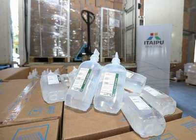 Se entrega 19.500 unidades de sueros ringer al Parque Sanitario de Salud