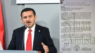 Juan Carlos Meza pide autorización a Petta para compra de kits de víveres
