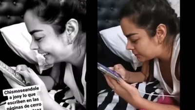 Larissa Riquelme le leyó a Fabbro algunos mensajes de fanáticos