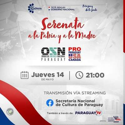 Paraguay conmemorará 209 años de Independencia Nacional con una serenata virtual
