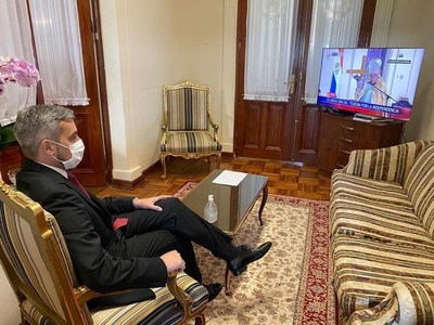 Abdo siguió Tedeum por TV y anuncian reunión con la CEP por problema de hacer misas