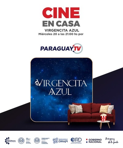 Virgencita Azul este miércoles en Cine en Casa por Paraguay TV