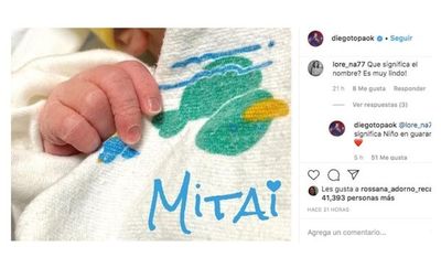 Un artista argentino le puso a su hija "Mitai" como nombre