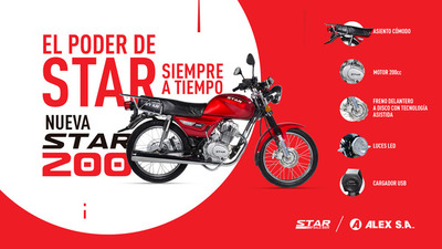 ALEX S.A lanza nuevos modelos de motocicletas: la Star XPRO y Star 200