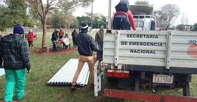 SEN asistió a casi 1.000 familias tras el temporal en Pdte. Franco – Diario TNPRESS